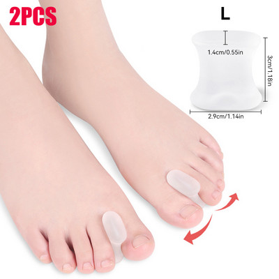 Silikoninis pirštų atskyrimo įtaisas „Bunion Hallux Valgus Corrector Thumb Foot Care“ Ortopedinis pirštų pirštų atskyriklis.