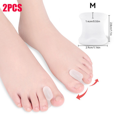 Silikoninis pirštų atskyrimo įtaisas „Bunion Hallux Valgus Corrector Thumb Foot Care“ Ortopedinis pirštų pirštų atskyriklis.