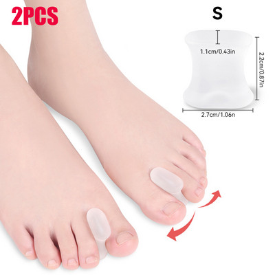 Silikoninis pirštų atskyrimo įtaisas „Bunion Hallux Valgus Corrector Thumb Foot Care“ Ortopedinis pirštų pirštų atskyriklis.
