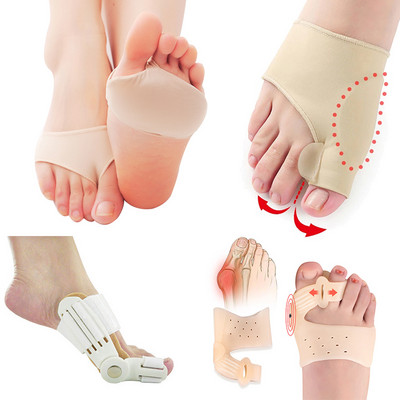 Corector de bunion Separator pentru degete mari Pernă de picior Pernă de protecție pentru călcâi Branț Valgus pentru separator pentru degete Îndreptare picioare