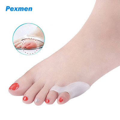 Pexmen 2/4Pcs Gel Tailor`s Bunion Corrector Pad Bunionette Straightener Jastuk Separator Jastučić Pinky Toe Štitnik Za ublažavanje bolova Spacer