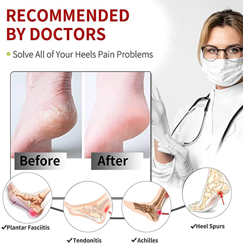 2db Hidratáló gél sarok vékony zokni szilikon pedikűr zokni sarok repedezett lábfájdalmának enyhítésére lábápoló eszköz védőhuzat