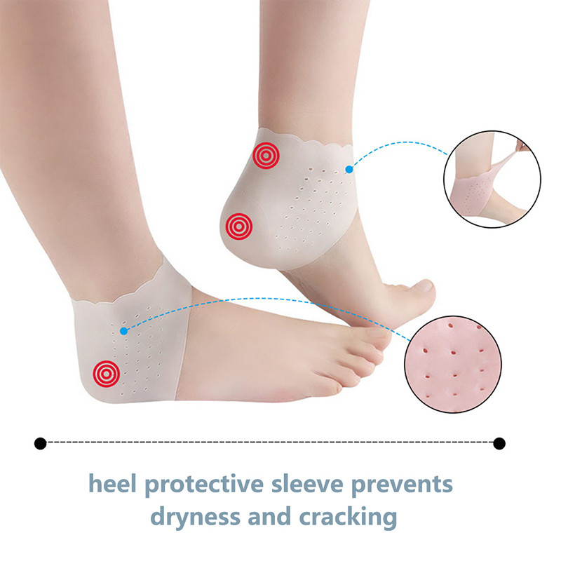 2db Hidratáló gél sarok vékony zokni szilikon pedikűr zokni sarok repedezett lábfájdalmának enyhítésére lábápoló eszköz védőhuzat