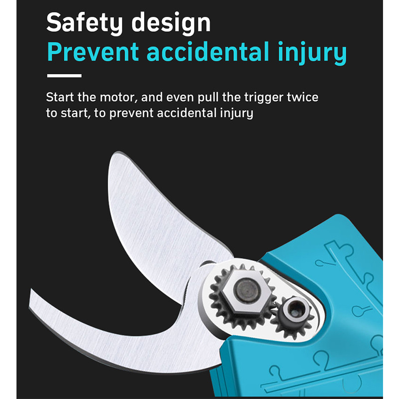 Elektrinė sodo genėjimo žirklės belaidė gyvatvorių žirklės įkraunama baterija Medžių šakų genėjimo mašina, efektyvios žirklės