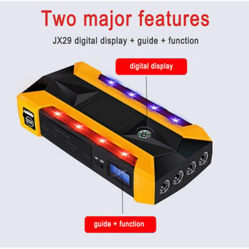 89800 mAh Car Jump Starter Φορητός φορτιστής Booster μπαταρίας αυτοκινήτου 12V USB Συσκευή αυτόματης εκκίνησης Βενζίνη Diesel Car Emergency Booster