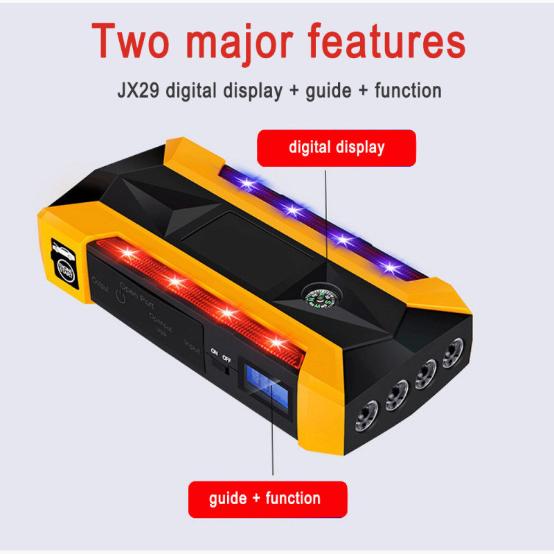 89800mAh Автомобилен стартов стартер Преносим автомобилен усилвател на батерията Зарядно устройство 12V USB Автоматично стартиране на бензинов дизелов автомобил Авариен усилвател