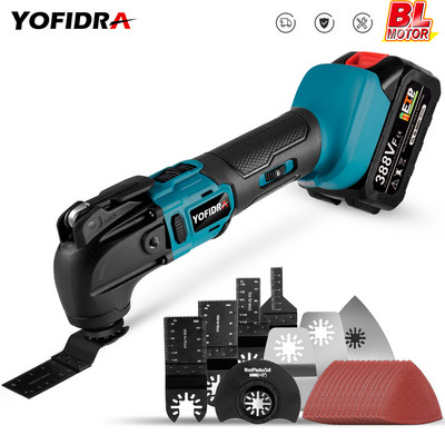 Trimmer electric/lopătă/fierăstrău de tăiat Yofidra fără perii pentru unealtă electrică multifuncțională cu baterie de 18V Makita