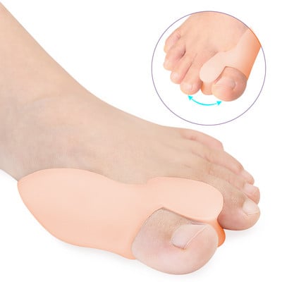 Pexmen 2/4 buc. Gel pentru degetele mari de la picioare Protecții de separare a degetelor de la picioare pentru corector de degete suprapuse strâmbe Distanțiere de scut