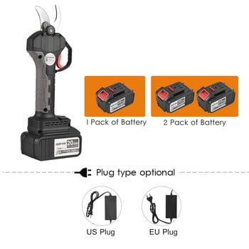 Ηλεκτρικό ψαλίδι κλαδέματος χωρίς ψήκτρες επαναφορτιζόμενες 20Ah με μπαταρία λιθίου 21V Κλαδευτήρι Κήπου Κλαδευτηριού Κήπου