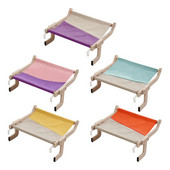 Macskaablak sügér, erkélyablak macskafüggőágy, tartós függő, erős macskapolc macskaágy beltéri macskáknak Mosható helytakarékos