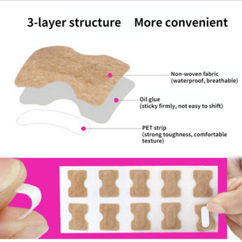 Αυτοκόλλητο Ingrown Nail Corrector Strap Anti-roll Nail Free Glue Toe Inlay Nail Corrector Patch Διόρθωση Αυτοκόλλητα Νύχι