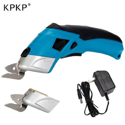 KPKP USB акумулаторна електрическа ножица Безжичен нож за рязане на батерии Инструменти за рязане на килими Безжична шевна ножица Двойно острие