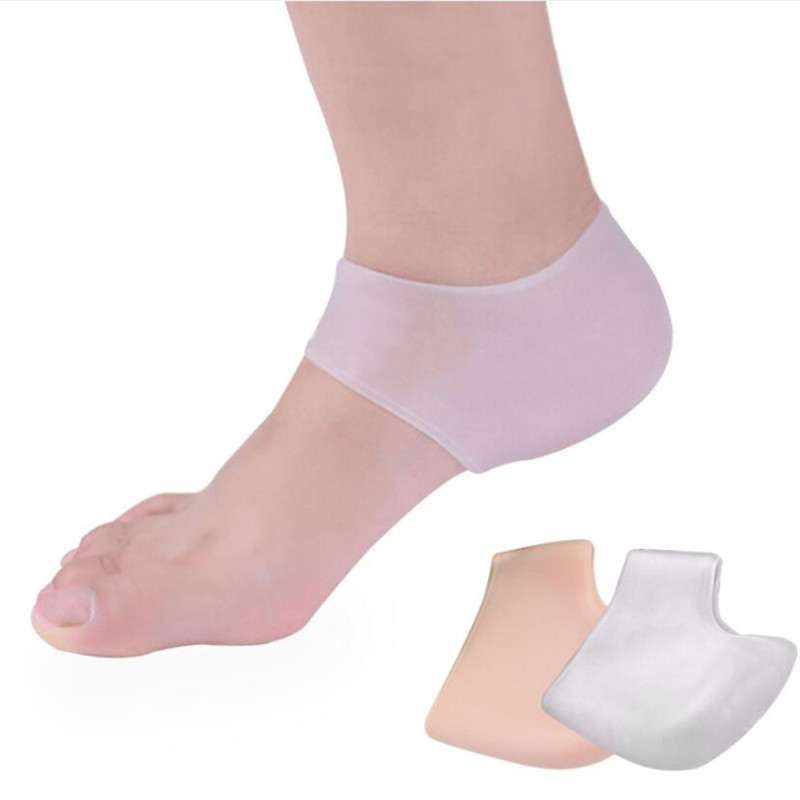 1 pereche de șosete pentru îngrijirea picioarelor cu gel hidratant siliconic șosete pentru călcâi Protecție pentru îngrijirea pielii picioarelor Protector anti cracare pentru călcâi pentru ameliorarea durerii