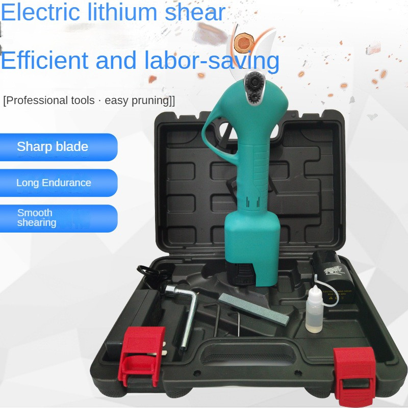 KPKP Безчеткова дръжка 16,8 V 40 mm Безжична ножица за ножици за подрязване на плодове и бонсай Електрическа резачка за клони на дървета