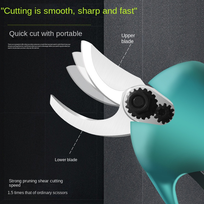 KPKP Безчеткова дръжка 16,8 V 40 mm Безжична ножица за ножици за подрязване на плодове и бонсай Електрическа резачка за клони на дървета