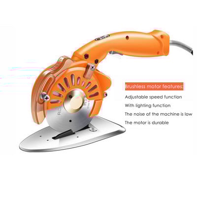 Közvetlen meghajtású elektromos körvágó szabó elektromos olló ruhavágó gép speciálisan ruhaszabók készítéséhez