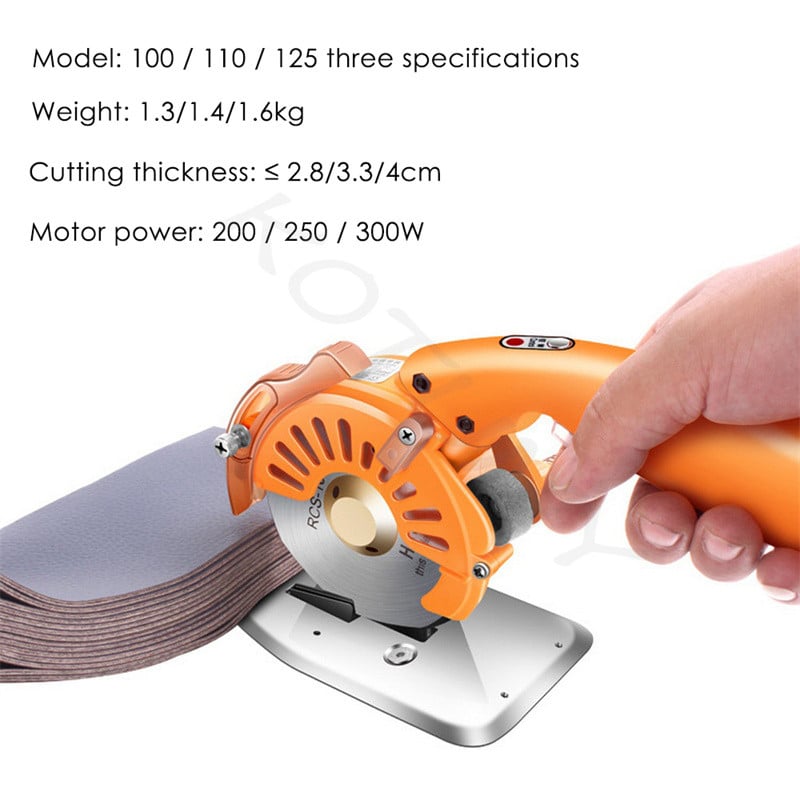 Közvetlen meghajtású elektromos körvágó szabó elektromos olló ruhavágó gép speciálisan ruhaszabók készítéséhez