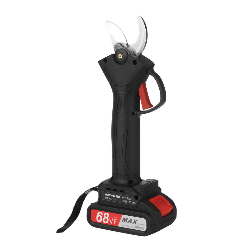 Foarfece electrice de tundere 21 V fără perii fără fir Pachet de 2 mașini de tuns pentru grădină reîncărcabile de rezervă 2,0 A cu baterie de litiu