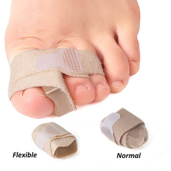 Pexmen 1/2Pcs Bunion Corrector Toe Wraps για σπασμένα δάχτυλα Gel Buddy Tape Big Toe Separators Επίδεσμοι Στήριγμα για επικαλυπτόμενα δάχτυλα