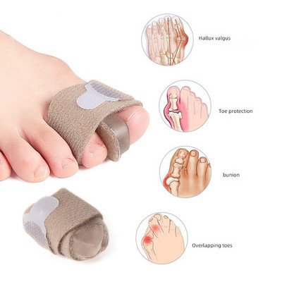 Pexmen 1/2Pcs Bunion Corrector Toe Omotači za slomljene nožne prste Gel Buddy Tape Odvajači nožnih prstiju Zavoji Steznica za preklapajuće nožne prste