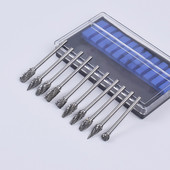 Фрезови фрези от волфрамов карбид Burr Ротационни инструменти Ротационна резба Издълбан нож Инструмент за рязане Гравиране на дървообработка за Dremel