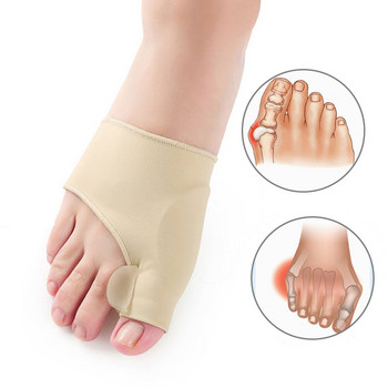 2Pcs=1 Pair Separator Toe Hallux Valgus Bunion Corrector Orthotics Πόδια Οστό Ρυθμιστής αντίχειρα Διόρθωση ισιωτικό κάλτσας πεντικιούρ