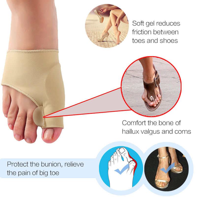 2tk=1paar varvaste eraldaja Hallux Valgus Bunion Corrector Orthotics Jalad Luu Pöidla Adjuster Korrektsioon Pediküür Soki Sirgendaja