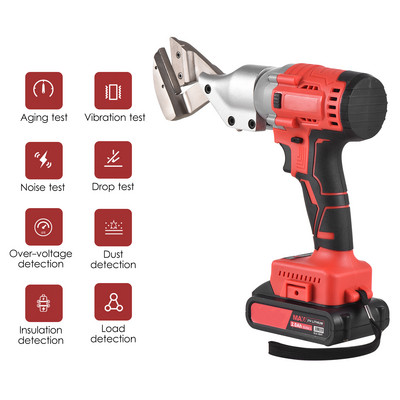 21V fără perii, fără fir, foarfece pentru tăieturi de tablă, 2.0Ah, foarfece electrice, foarfece de tăiat pentru tablă de metal, reglare continuă a vitezei