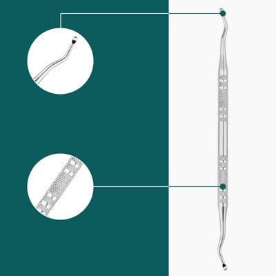 Cârlig pentru îngrijirea degetelor de la picioare, cu două capete, încarnată, pentru corectarea degetelor de la picioare, pilă de ridicare, manichiură, pedichiură, unghiile de la picioare, instrument pentru îngrijirea picioarelor.