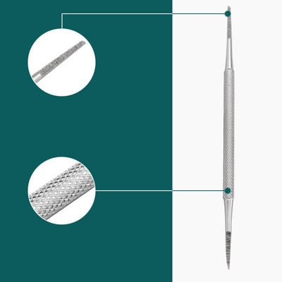 Cârlig pentru îngrijirea degetelor de la picioare, cu două capete, încarnată, pentru corectarea degetelor de la picioare, pilă de ridicare, manichiură, pedichiură, unghiile de la picioare, instrument pentru îngrijirea picioarelor.