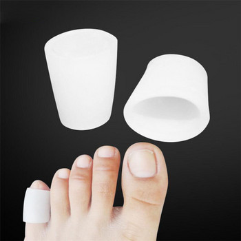 4 τμχ/ παρτίδα Gel σιλικόνης Little Toe Tube Corns Blisters Corrector Pinkie Protector Gel Bunion Toe Protection Toe Separator