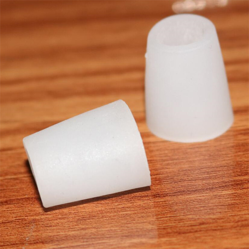 4 tk/partii silikoongeel Little Toe Tube konnasilmad villid Corrector Pinkie Protector geel Bunion varba sõrmede kaitse varvaste eraldaja