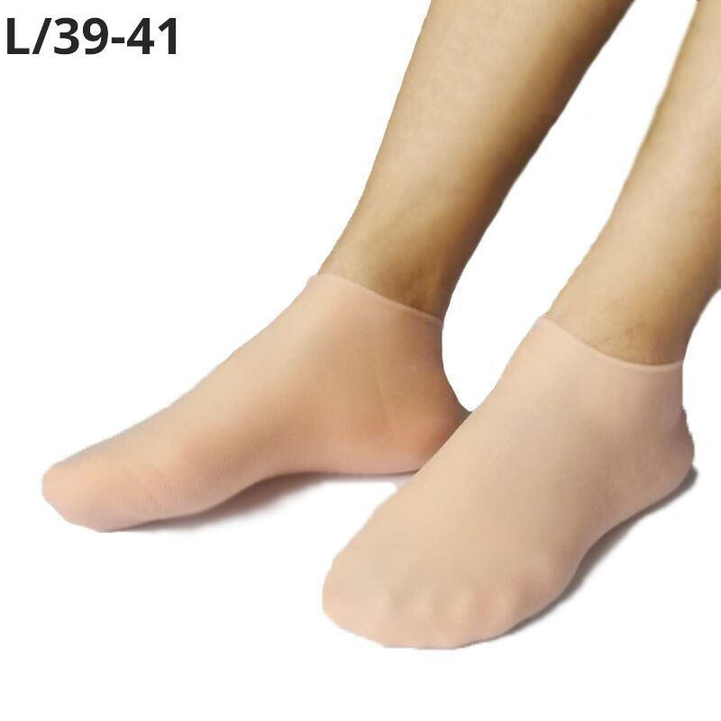 2 бр. Силиконови чорапи за грижа за краката против напукване Хидратиращи гел чорапи Напукана мъртва кожа Премахване на протектор Облекчаване на болката Инструменти за педикюр