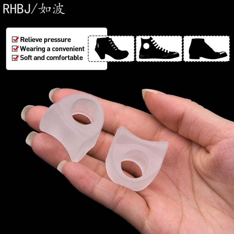 2/4/8db Szilikon Gél Nagylábujj elválasztó Bunion Adjuster Foot Fingers Protector Bone Hallux Valgus Corrector lábápoló pedikűr