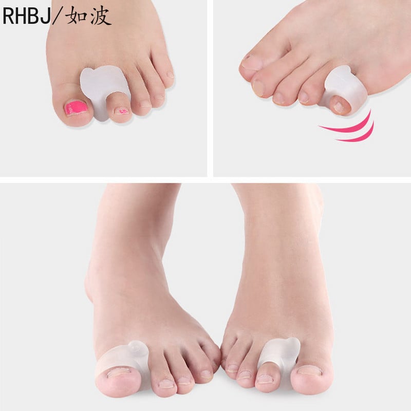2/4/8db Szilikon Gél Nagylábujj elválasztó Bunion Adjuster Foot Fingers Protector Bone Hallux Valgus Corrector lábápoló pedikűr