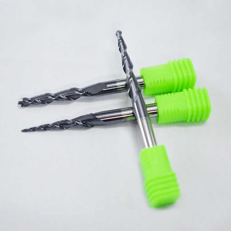 1 бр. HRC55 D3.175 D4 D6 D8 D10 D12 2F фреза с конусовидна топка и носова част, волфрамова твърдосплавна фреза с конусовидна конусна фреза