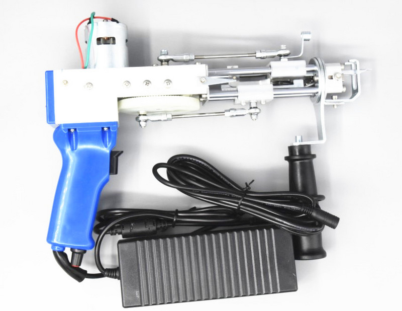 Pistol electric pentru tuns covoare AK 2 în 1 Dispozitiv profesional de flocare Instrument de broderie Echipament de tricotat cu buclă pentru grămadă tăiată