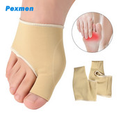 Pexmen 2 buc. Gel corector de bunion Protector pentru degetele mari de la picioare ameliorarea durerii Hallux Valgus Bunions Atele Tampoane Perna pentru picior Brace Maneca