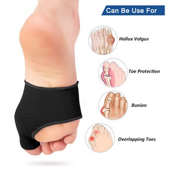 Pexmen 2Pcs Gel Bunion Corrector Big Toe Protector Pain Relief Hallux Valgus Bunions Splint Pads Μαξιλάρι ποδιών Βραχίονας