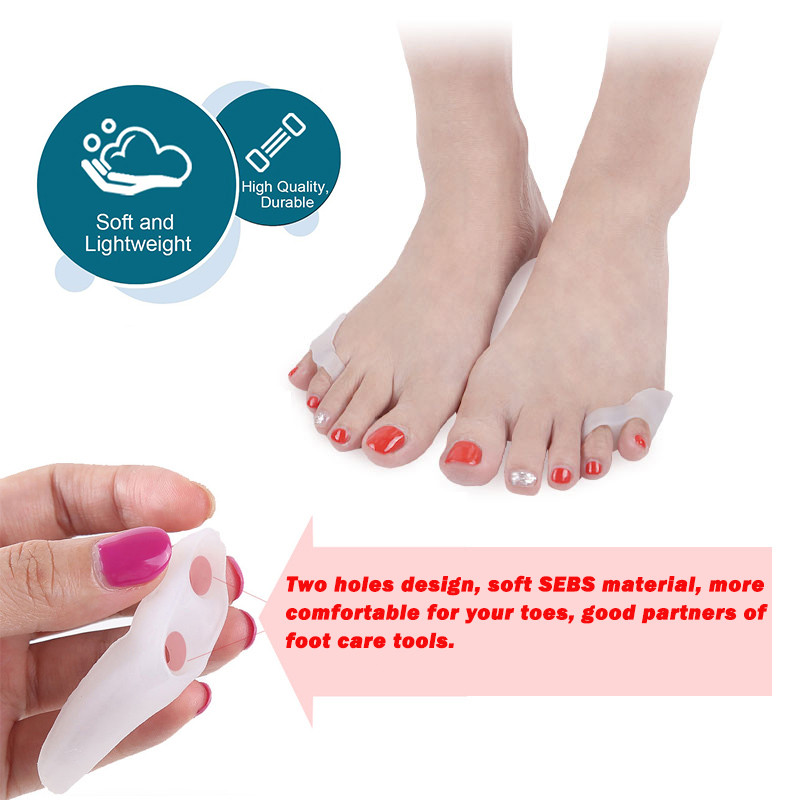 Pexmen 2/4 db Tailor's Bunion Pads Little Toe Bunion Corrector Pinky Toe Protector Elválasztó bőrkeményedésekre és tyúkszemekre