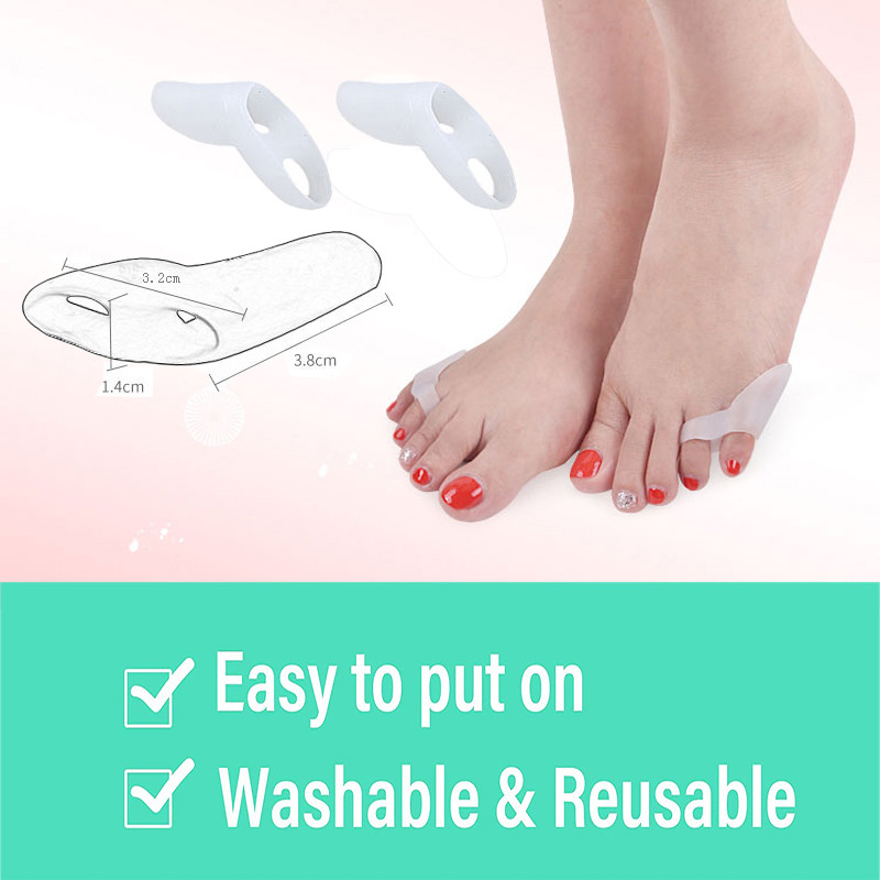 Pexmen 2/4 db Tailor's Bunion Pads Little Toe Bunion Corrector Pinky Toe Protector Elválasztó bőrkeményedésekre és tyúkszemekre