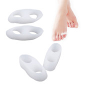 1 Ζεύγος Hallux Valgus σιλικόνης Διόρθωση Gel Foot Care Separator Toe Separator Little Finger Protector Bunion Adjuster Protetor Joanete