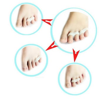 1 Ζεύγος Hallux Valgus σιλικόνης Διόρθωση Gel Foot Care Separator Toe Separator Little Finger Protector Bunion Adjuster Protetor Joanete