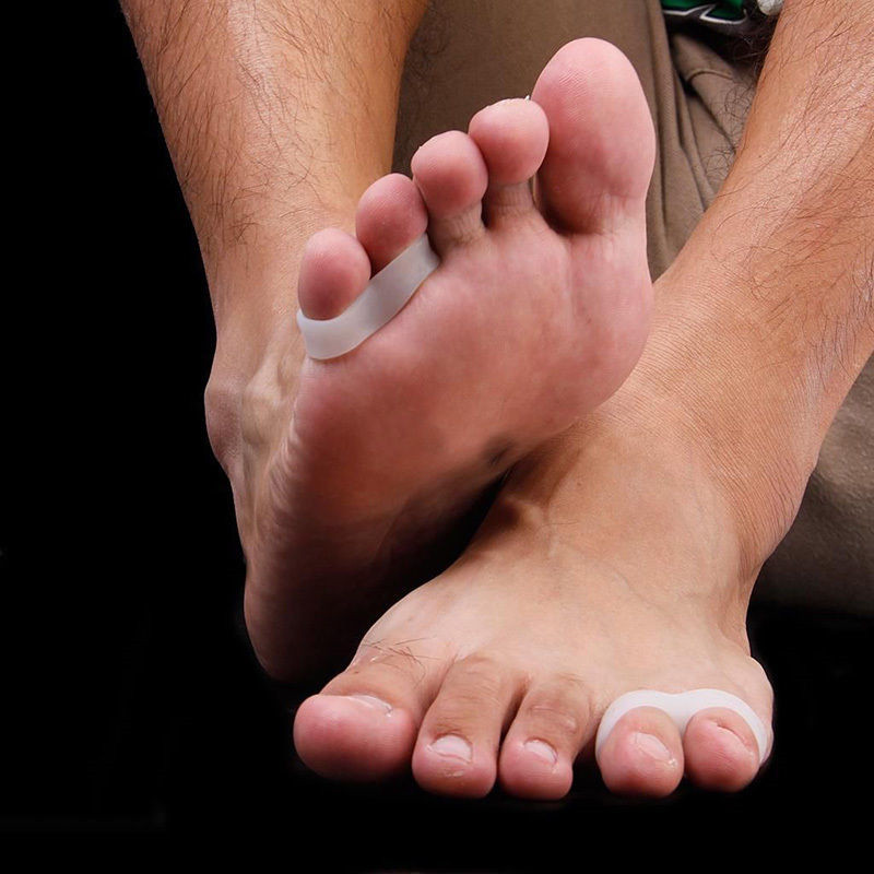 1Pair Hallux Valgus silikono korekcinis gelis pėdų priežiūros pirštų atskyriklis Little Finger Protector Bunion Adjuster Protetor Joanete