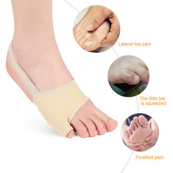 2бр. Мек бунион Pinky Corrector Малък пръст на крака Ортопедична шина Hallux Valgus Припокриваща се корекция Грижа за краката Инструмент за педикюр