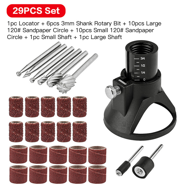 Vastar Ротационни инструменти Специален комплект локатори Локатор за шлайфане със спирално свредло Ротационни файлове за дърво Електрически инструменти Аксесоари