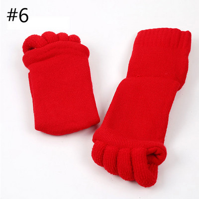 1 чифт Йога Спортни чорапи с разделител на пет пръста Подравняване Болка Здраве Масажни чорапи, Предотвратяване на крампи на краката