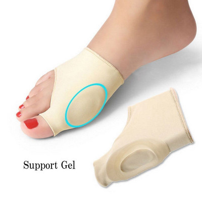 2 buc. Gel Pad pentru corector de bunion Protector pentru Hallux Valgus din nailon extensibil Separator pentru degetele de la picioare Materiale ortopedice