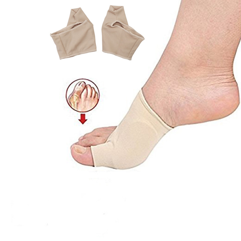 2 db Bunion Corrector Gel Pad Stretch Nylon Hallux Valgus Protector Guard lábujjleválasztó ortopédiai kellékek