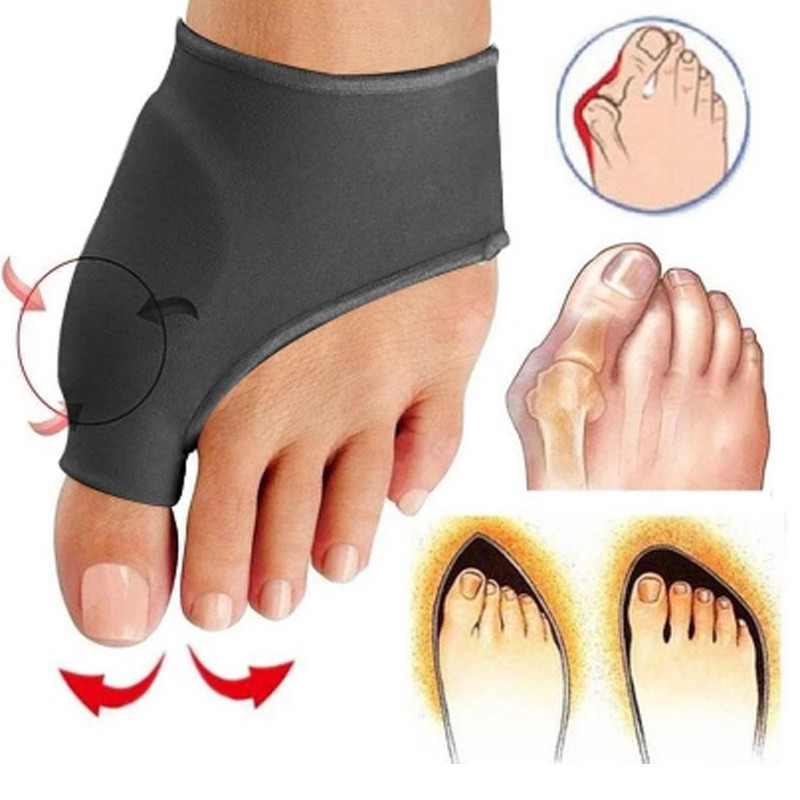 2 db Bunion Corrector Gel Pad Stretch Nylon Hallux Valgus Protector Guard lábujjleválasztó ortopédiai kellékek